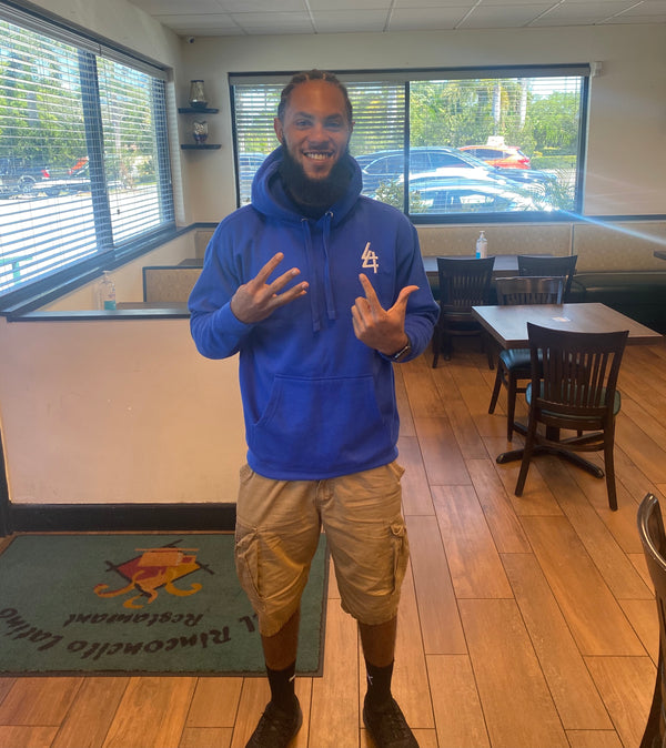 Customer wearing our brand