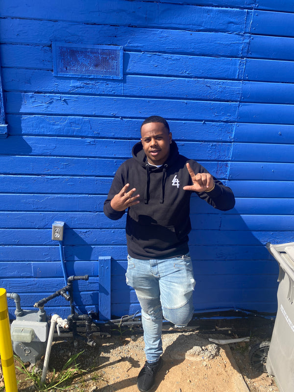 Customer wearing our brand