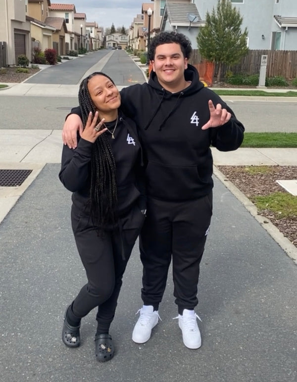 Customer wearing our brand